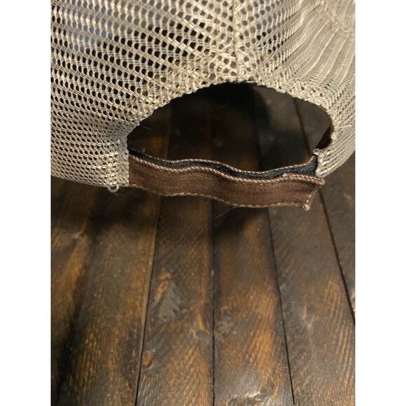 Created By God Built For Purpose Hat Unisex Brown Ball Cap OSFM Distressed Look - Picture 3 of 7